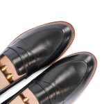 Black Ebony 𝗛𝗮𝗻𝗱-𝗺𝗮𝗱𝗲 Penny Loafer - Image 2