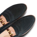 Black Onyx 𝗛𝗮𝗻𝗱-𝗺𝗮𝗱𝗲 Penny Loafer (𝗦𝘂𝗲𝗱𝗲 𝗘𝗱𝗶𝘁𝗶𝗼𝗻) - Image 2