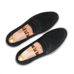 Black Onyx 𝗛𝗮𝗻𝗱-𝗺𝗮𝗱𝗲 Penny Loafer (𝗦𝘂𝗲𝗱𝗲 𝗘𝗱𝗶𝘁𝗶𝗼𝗻) - Image 6