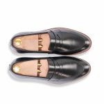 Black Ebony 𝗛𝗮𝗻𝗱-𝗺𝗮𝗱𝗲 Penny Loafer - Image 3