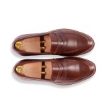 Brown Chestnut 𝗛𝗮𝗻𝗱-𝗺𝗮𝗱𝗲 Penny Loafer - Image 6