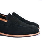 Black Onyx 𝗛𝗮𝗻𝗱-𝗺𝗮𝗱𝗲 Penny Loafer (𝗦𝘂𝗲𝗱𝗲 𝗘𝗱𝗶𝘁𝗶𝗼𝗻) - Image 4