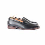 Black Ebony 𝗛𝗮𝗻𝗱-𝗺𝗮𝗱𝗲 Penny Loafer