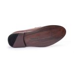 Brown Chestnut 𝗛𝗮𝗻𝗱-𝗺𝗮𝗱𝗲 Penny Loafer - Image 4