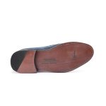 Navy 𝗛𝗮𝗻𝗱-𝗺𝗮𝗱𝗲 Penny Loafer (𝗦𝘂𝗲𝗱𝗲 𝗘𝗱𝗶𝘁𝗶𝗼𝗻) - Image 4