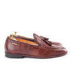 Chestnut Brown 𝗛𝗮𝗻𝗱-𝗺𝗮𝗱𝗲 Tassel Loafer
