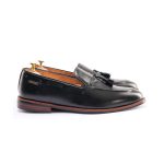 Black Ebony 𝗛𝗮𝗻𝗱-𝗺𝗮𝗱𝗲 Tassel Loafer