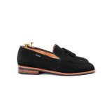 Black Onyx 𝗛𝗮𝗻𝗱-𝗺𝗮𝗱𝗲 Tassel Loafer (𝗦𝘂𝗲𝗱𝗲 𝗘𝗱𝗶𝘁𝗶𝗼𝗻)