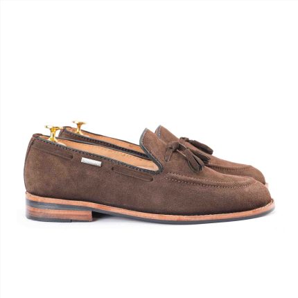 Coffee Bean Brown 𝗛𝗮𝗻𝗱-𝗺𝗮𝗱𝗲 Tassel Loafer
