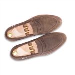 Coffee Bean Brown 𝗛𝗮𝗻𝗱-𝗺𝗮𝗱𝗲 Penny Loafer (𝗦𝘂𝗲𝗱𝗲 𝗘𝗱𝗶𝘁𝗶𝗼𝗻) - Image 3