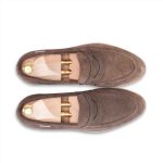 Coffee Bean Brown 𝗛𝗮𝗻𝗱-𝗺𝗮𝗱𝗲 Penny Loafer (𝗦𝘂𝗲𝗱𝗲 𝗘𝗱𝗶𝘁𝗶𝗼𝗻) - Image 5